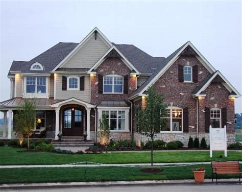Charming Two Story Home With Garage Brick Exterior House Dream House