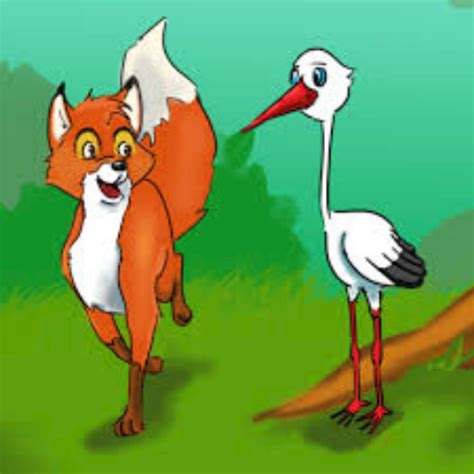 The Cunning Fox And The Clever Stork Free Books And Childrens