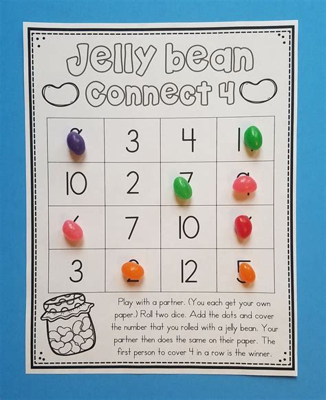 Jelly Bean Counting Worksheets