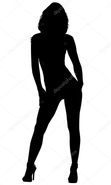 Silhouette Femme Sexy — Image Vectorielle Snesivan888 © 37952473