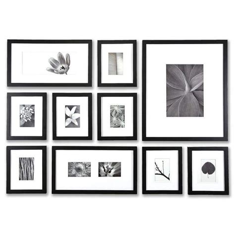 Black 1 Inch Perfect Picturewall Gallery Frame Set W Hanging