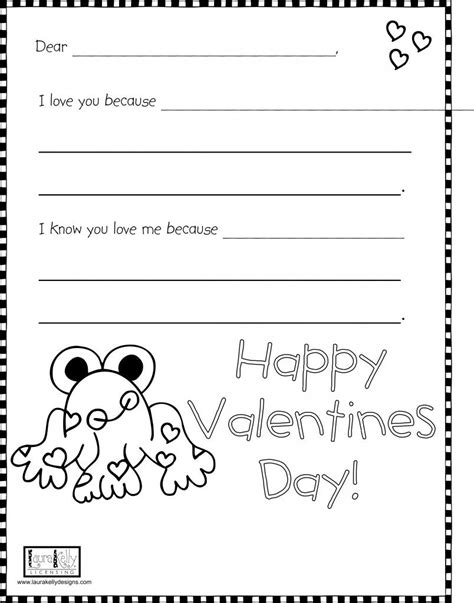 Printable Valentines Day Letter Template