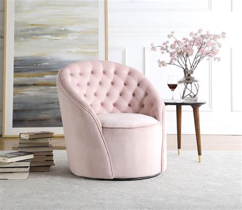 Alessio Pink Velvet Accent Chair 501pink 1stopbedrooms