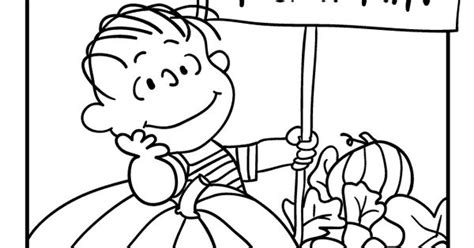 Its The Great Pumpkin Charlie Brown Coloring Pages Linus Waiting For