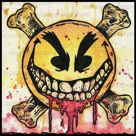 Chaos Evil Ernie Smiley The Psychotic Button Comic Original Art Print