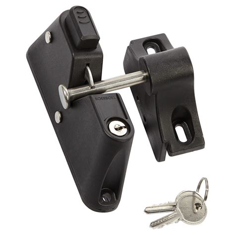 Vous pouvez toujours trouver le cote cloture réduction et les remises de première main pour octobre 2020. BOERBOEL Locquet verrouillable pour clôture, 1 côté, noir ...