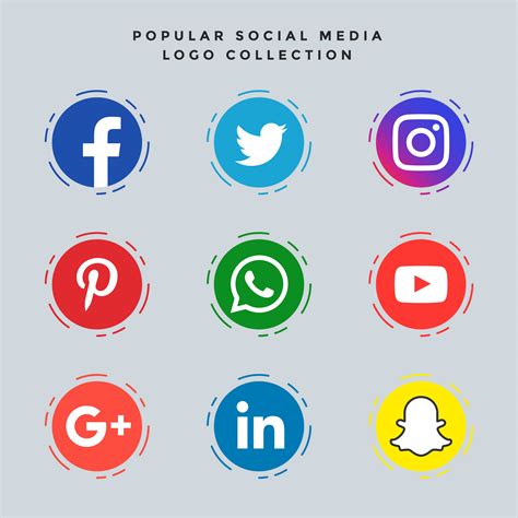 Popular Social Media Icons Set The Social Grabber