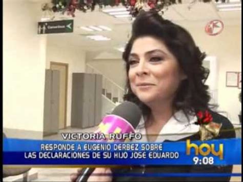 Em 1995, vive consuelo, em pobre niña rica, ao lado de laura zapata. Victoria Ruffo contesta Eugenio en Hoy 15/12/2010 - YouTube