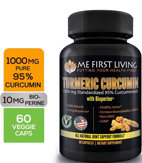 Amazon Com Me First Living Turmeric Curcumin Mg Curcuminoids