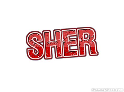 Sher Logo Herramienta De Diseño De Nombres Gratis De Flaming Text