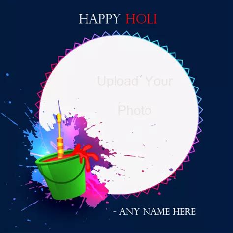 Happy Holi 2024 Photo Frames Online Editing