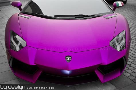 Matte Purple Lamborghini Aventador Designed By Bydesign Lamborghini