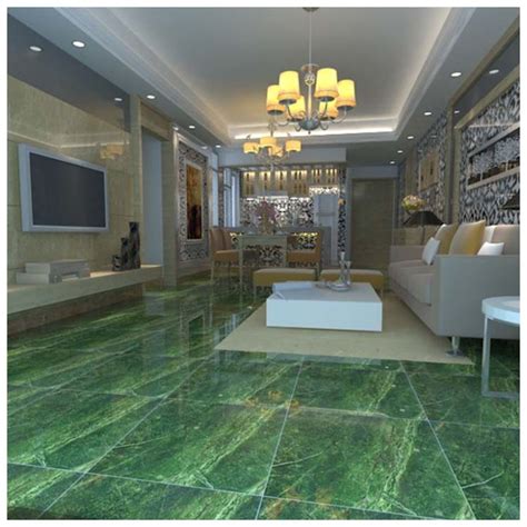 Green Polished Ceramic Floor Tilessize 600 X 600mmmodel Hs616gn