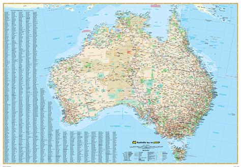 Buy Australia 180 Ubd Large Laminated Map Wall Map Mapworld