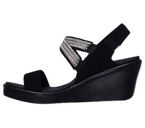 Skechers Rumble On Chart Topper Retailers Womens Sandals Black