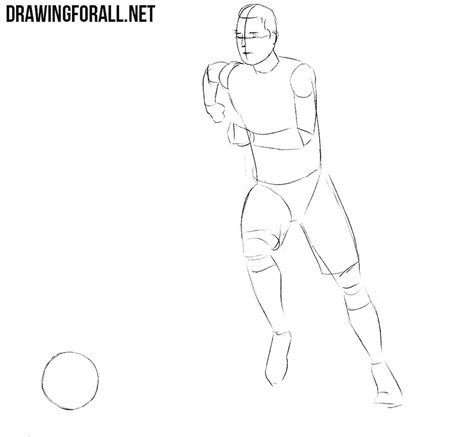 Click in the onscreen controls. How to Draw a Football Player | Drawingforall.net