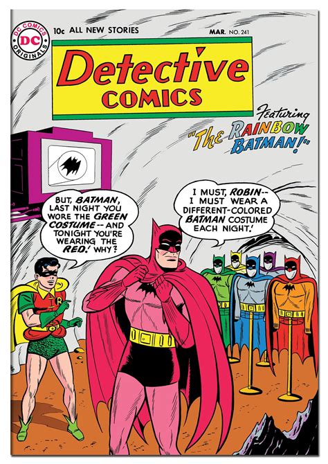 detective comics issue 241 march 1957 the rainbow batman etsy australia