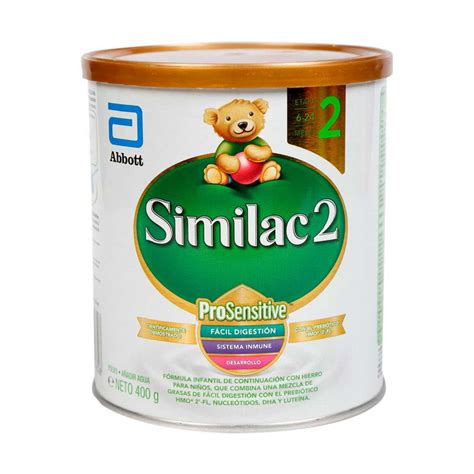 Formula Infantil Similac 2 Prosensitive Etapa 6 A 24 Meses Abbott 400 G