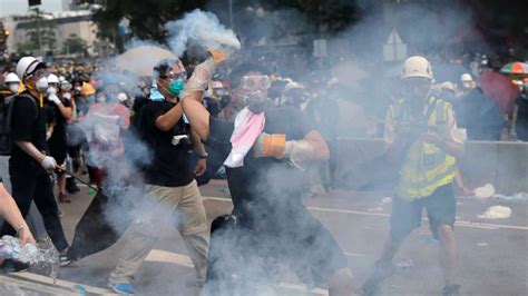 Hong Kong Protesters Tear Gassed By Police As Tensions Spiral Over