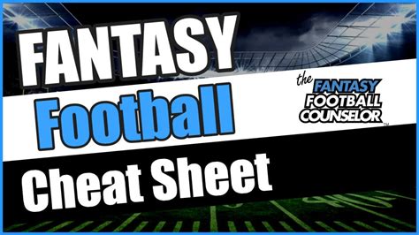 So what better way to shift the focus to the 2017 season than with some rankings, right? Fantasy Football Cheat Sheet 2020 - YouTube