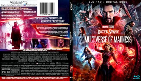 DOCTOR STRANGE IN THE MULTIVERSE OF MADNESS 2022 BLU RAY COVER