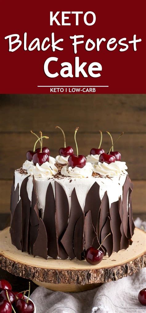Keto Black Forest Cake Is A Moist And Fluffy Dessert With A Sweet