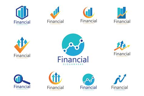 Financial Logo Template 4 Creative Logo Templates ~ Creative Market
