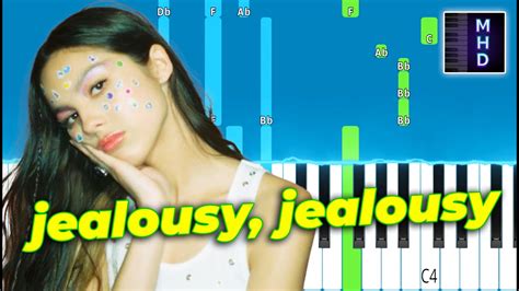 Olivia Rodrigo Jealousy Jealousy Piano Tutorial Youtube