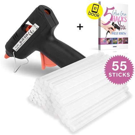 Buy Nayka Hot Glue And Glue Sticks Bundle 55 Pack 15w Glue Heats Up Quickly Ultra Clear