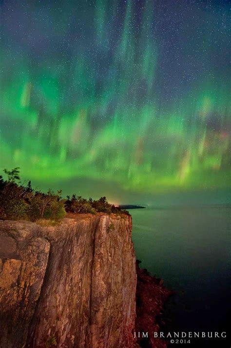 Aurora Borealis Lake Superior Minnesota Usa