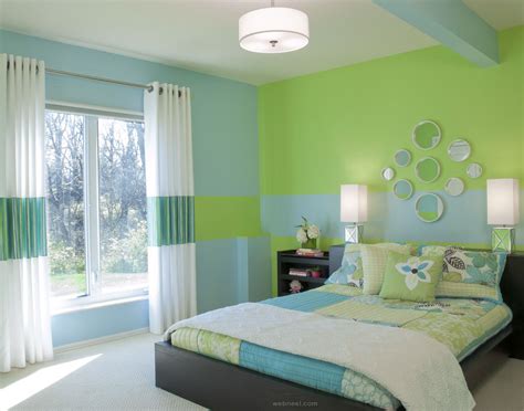 Consider using your ceiling as an. Green Blue Bedroom Colour Ideas 5 - Preview