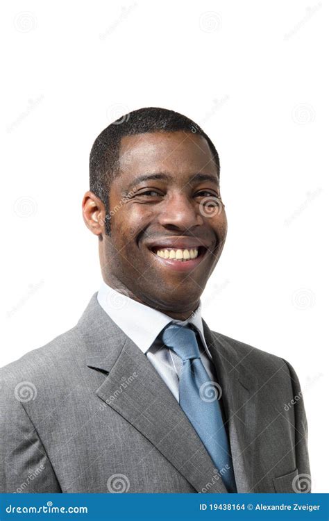 Close Up Of Black Businessman Stock Photo Image Of Businessman Hair