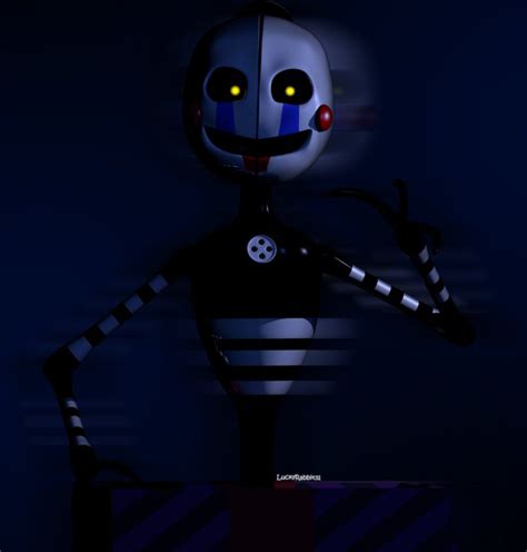 C4d Security Puppet By Luckyrabbit31 Fnaf Marionette Fnaf Puppets