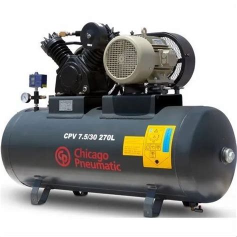 5 Hp Reciprocating Chicago Pneumatic Air Compressors Maximum Flow Rate