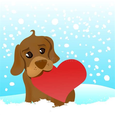 Love Dog Stock Vector Illustration Of Drawing Valentine 17690848