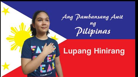 Ang Pambansang Awit Ng Pilipinas Lupang Hinirang Complete Youtube Vrogue