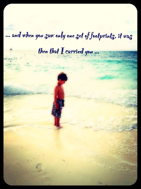 Footprints in the sand i wanted to share footprints in the sand with all of you. Footprints in the sand | Motivational quotes, Memories, My ...