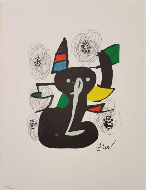 A short brief of some of joan miró's work; Joan MIRO - La Mélodie Acide -14 lithographies originales ...