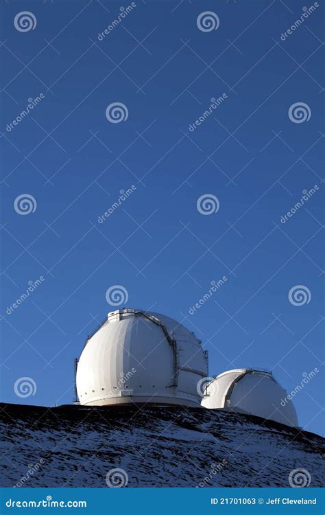 White Dome Structures Against Blue Sky Stock Image Image Of Astronomy