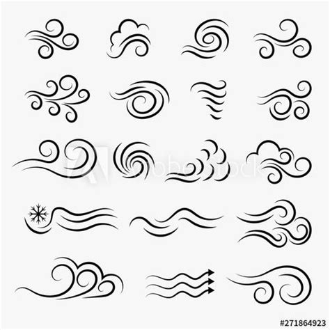Wind Tattoo Tatoo Art Wind Logo Underarm Tattoo Wind Drawing Air