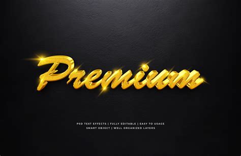 3d Gold Luxury Text Style Effect Mockup Add Ons Graphicriver