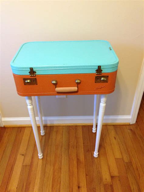 My First Diy Suitcase Table Diy Suitcase Suitcase Table Home Decor