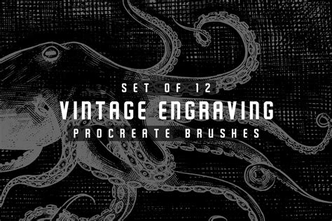 Vintage Engraving Procreate Brushes Unique Procreate Brushes