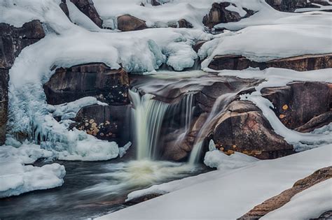 Wallpaper Greatphotographers Waterfall Ice Winter Frozen River