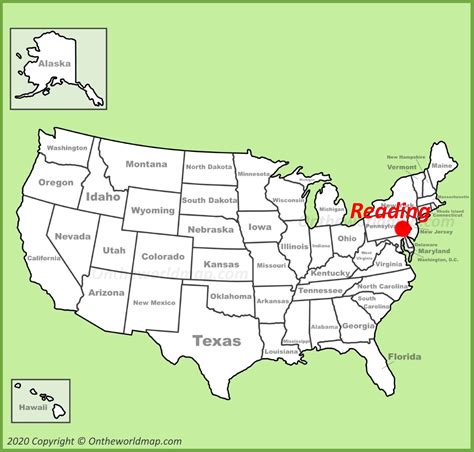 Reading Map Pennsylvania Us Discover Reading With Detailed Maps