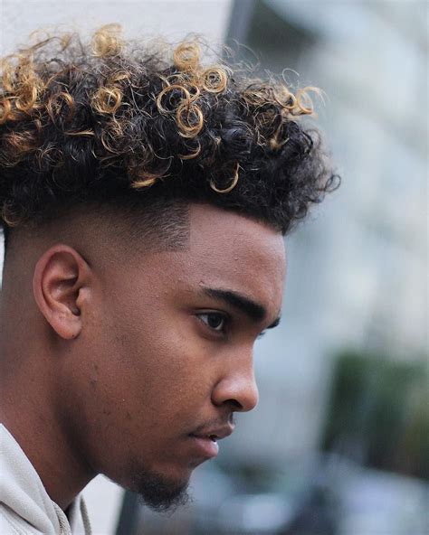 Exemplary Curly Dye Hairstyle Men