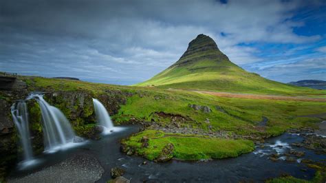 Iceland Kirkjufell Mountain And Waterfall 4k 5k Hd Nature Wallpapers
