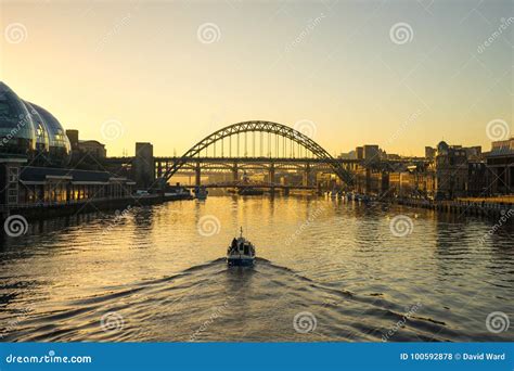 Tyne Bridge Sunset Editorial Stock Photo Image Of Brige 100592878