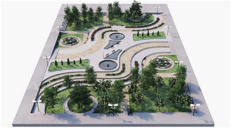 Plan Public Park Design Landscape Architecture Landscape Architecture