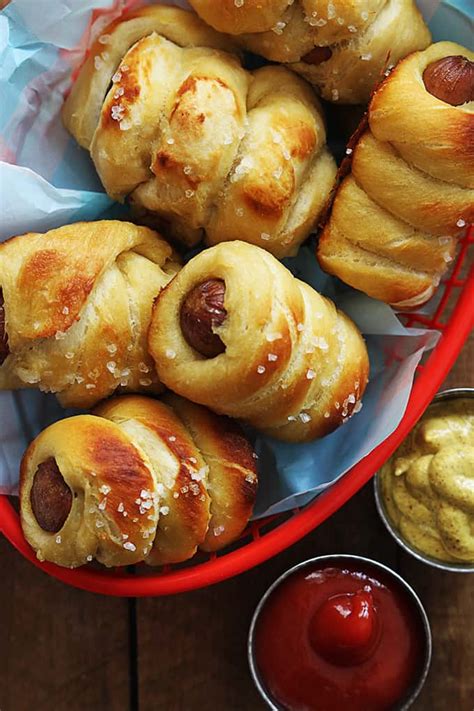 Sprinkle the yeast over the water mixture and wait for at least 10 to. Pretzel Dogs | Creme De La Crumb